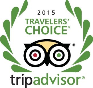 2015 Travelers Choice TripAdvisor award emblem